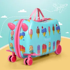 17Inch Kids Ride On Luggage Suitcase Ice Cream