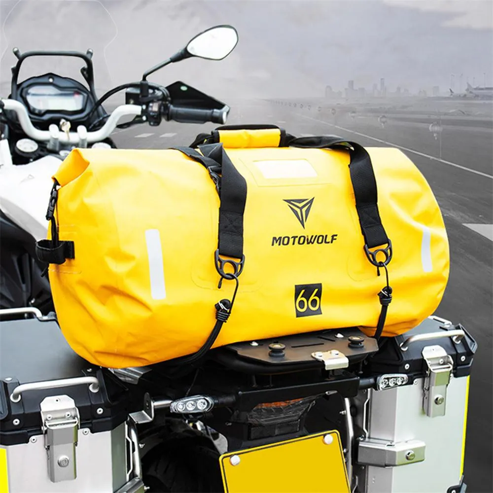 66L Motorcycle Luggage Car Waterproof Storage Pack Outdoor Travel Large Capacity Bag
