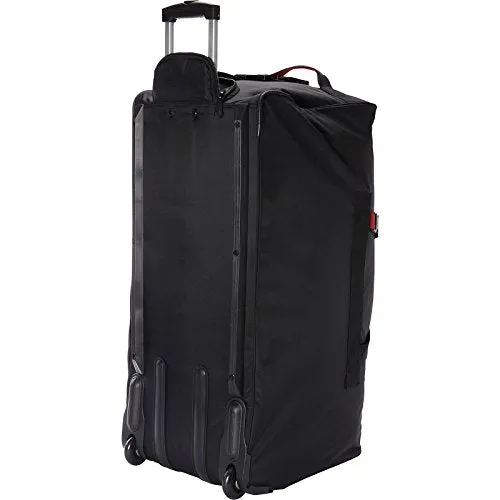 A. Saks 31 Inch Expandable Trolley Duffel (Black/Red)