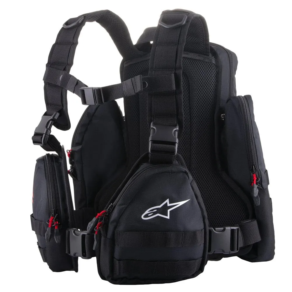 Alpinestars Techdura Motorbike Motorcycle Tactical Pack Bag Black / White