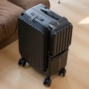 baggage luxurious with PC aluminum structure, USB charging port