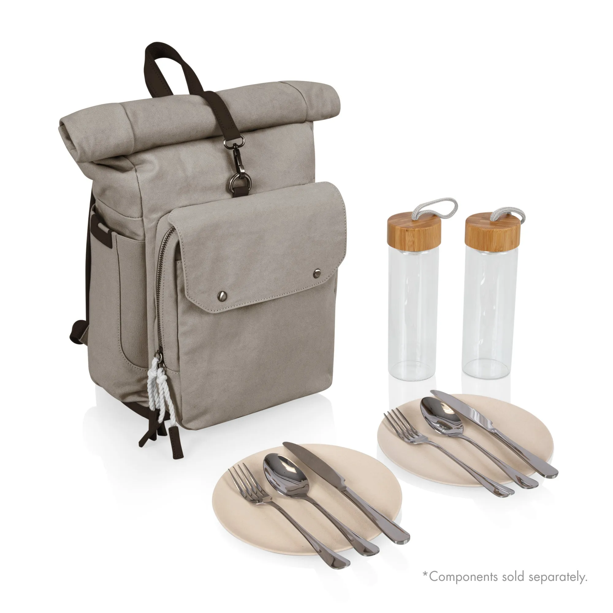 Baltimore Ravens - Carmel Roll Top Picnic Backpack Cooler