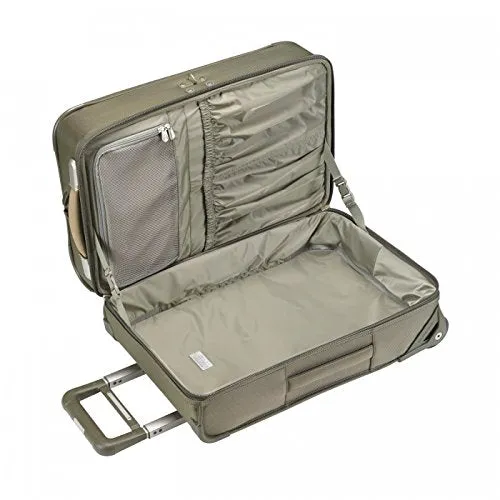 Briggs & Riley Baseline-Softside Carry-On Wheeled Upright Garment Bag, Olive, One SIze