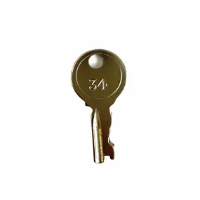 Cheney Luggage Key No. 34, 5 PK, #CH-34K
