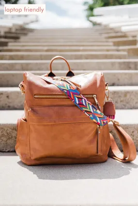 Chic Vegan Leather Convertible Bag