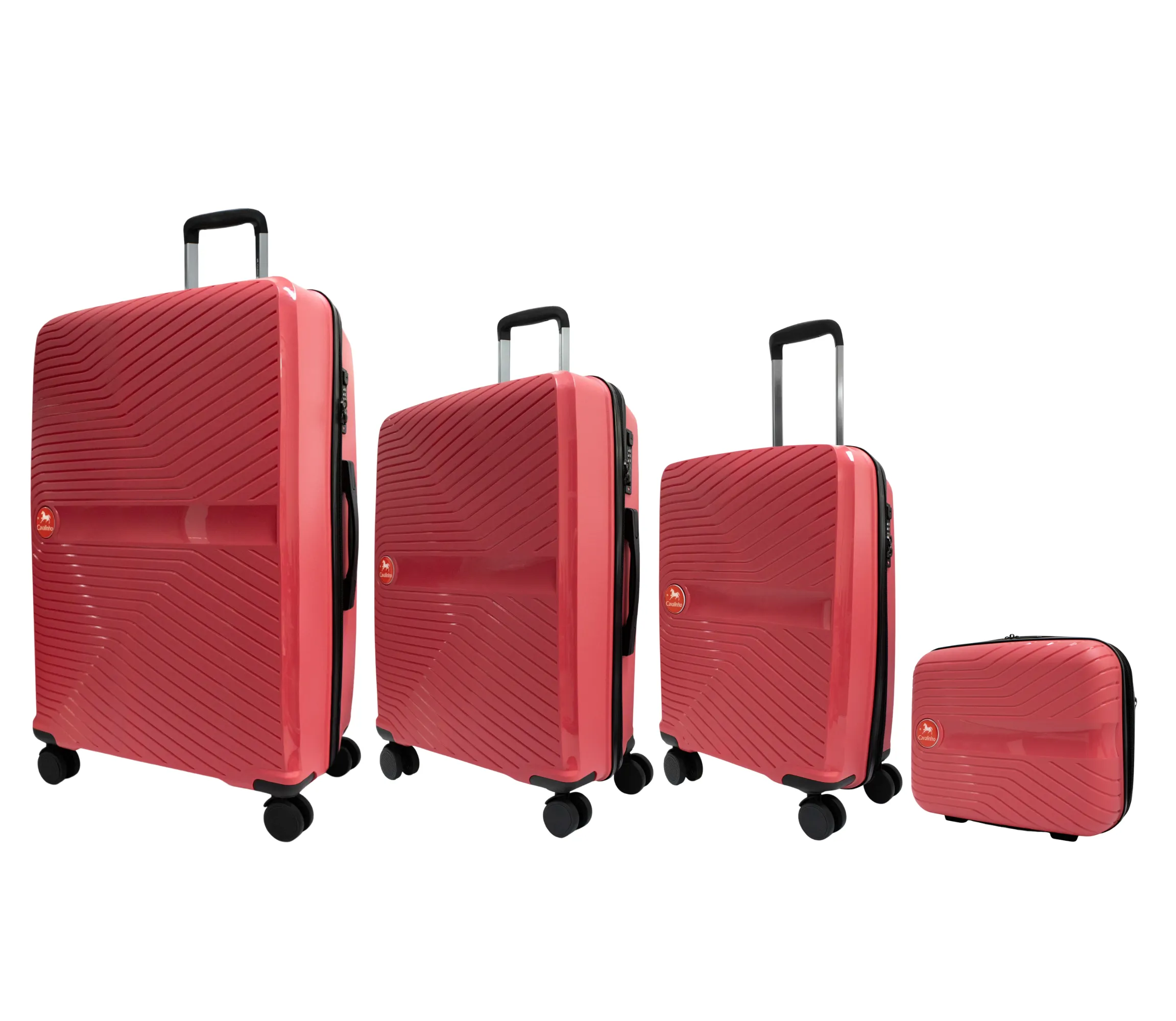 Colorful Hardside 4 Piece Luggage Set (15", 19", 24", 28")
