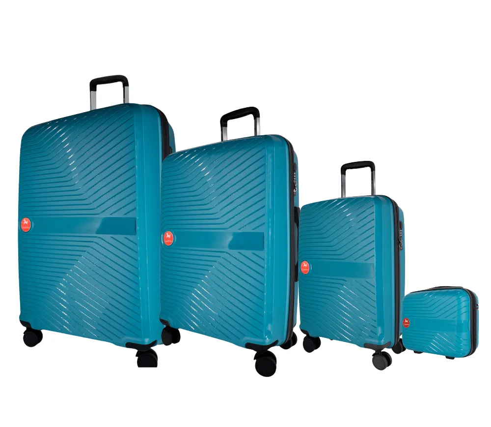 Colorful Hardside 4 Piece Luggage Set (15", 19", 24", 28")