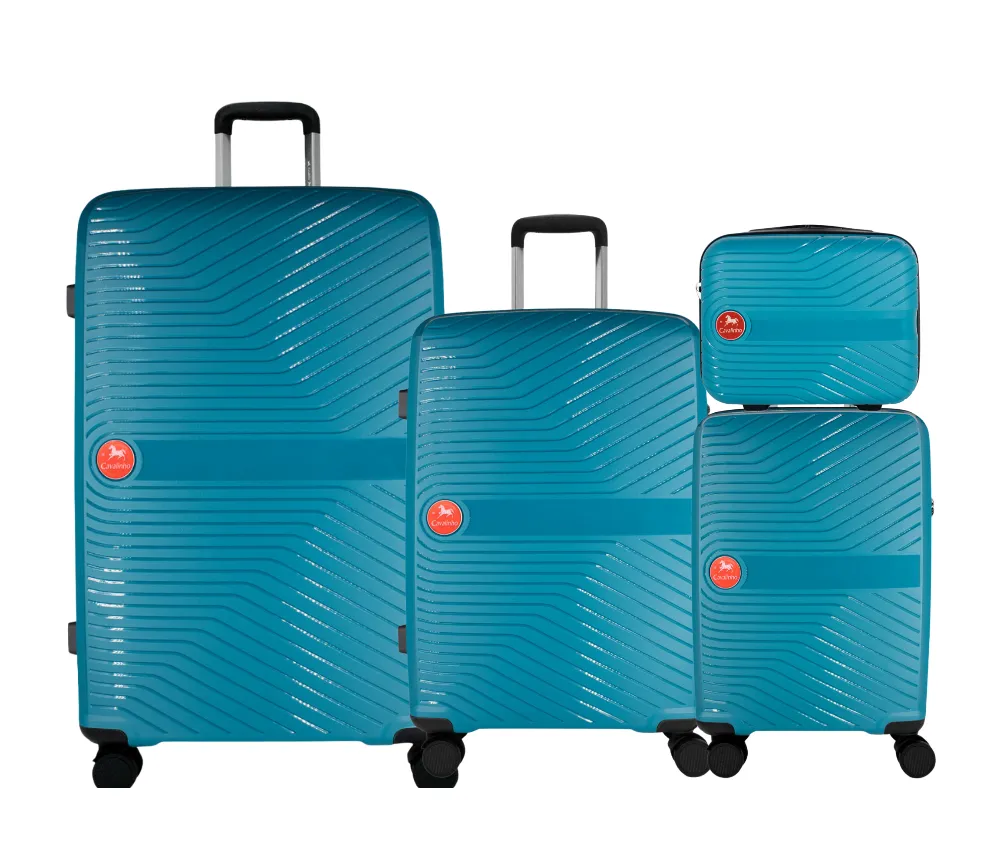 Colorful Hardside 4 Piece Luggage Set (15", 19", 24", 28")