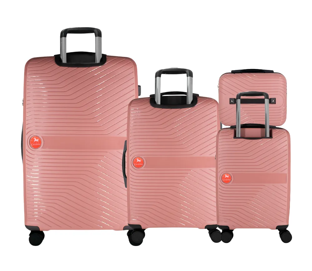 Colorful Hardside 4 Piece Luggage Set (15", 19", 24", 28")