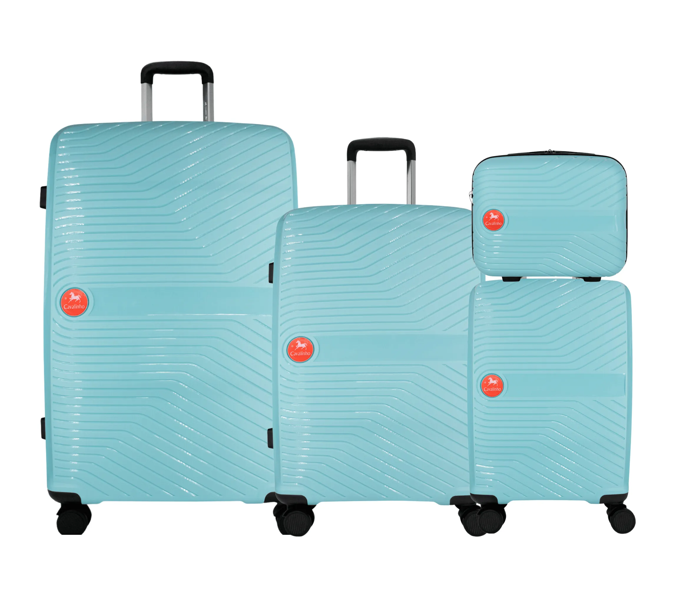 Colorful Hardside 4 Piece Luggage Set (15", 19", 24", 28")