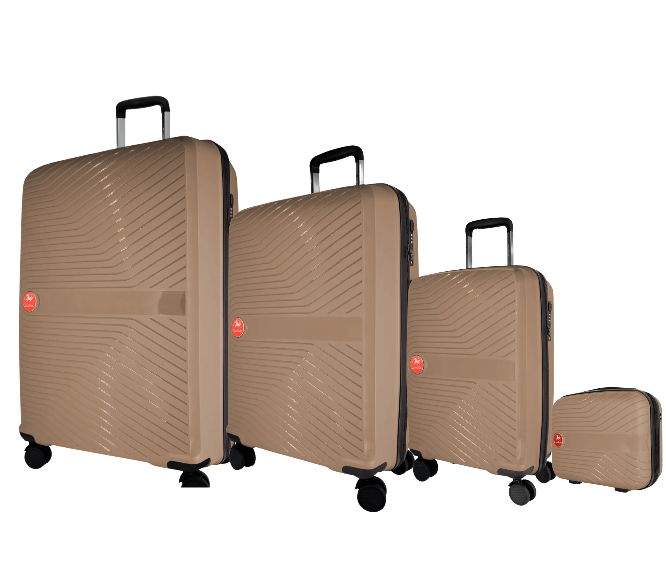 Colorful Hardside 4 Piece Luggage Set (15", 19", 24", 28")