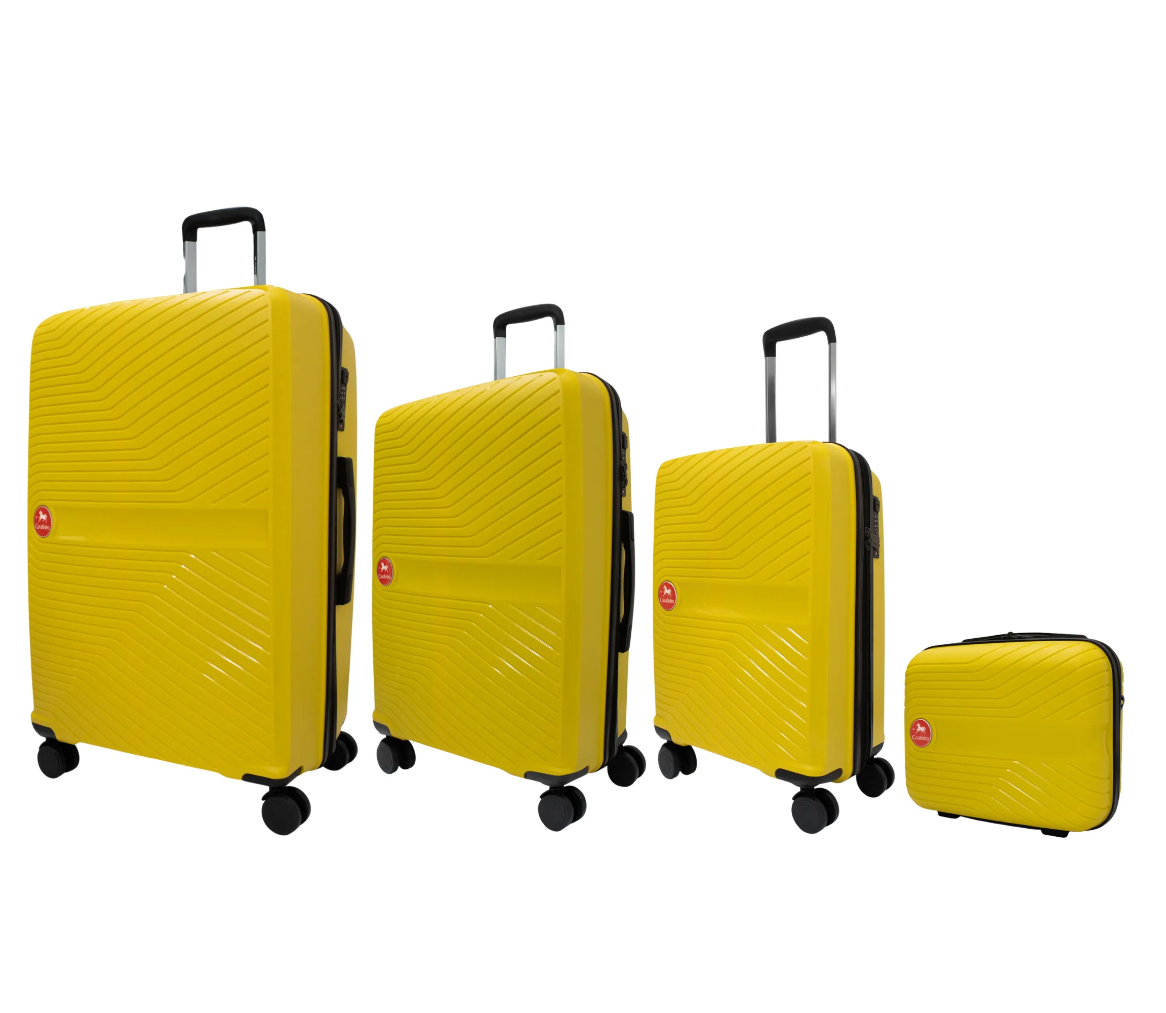 Colorful Hardside 4 Piece Luggage Set (15", 19", 24", 28")