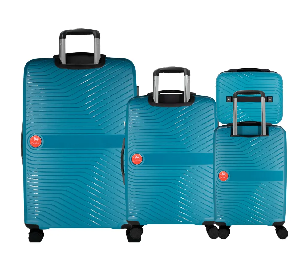 Colorful Hardside 4 Piece Luggage Set (15", 19", 24", 28")