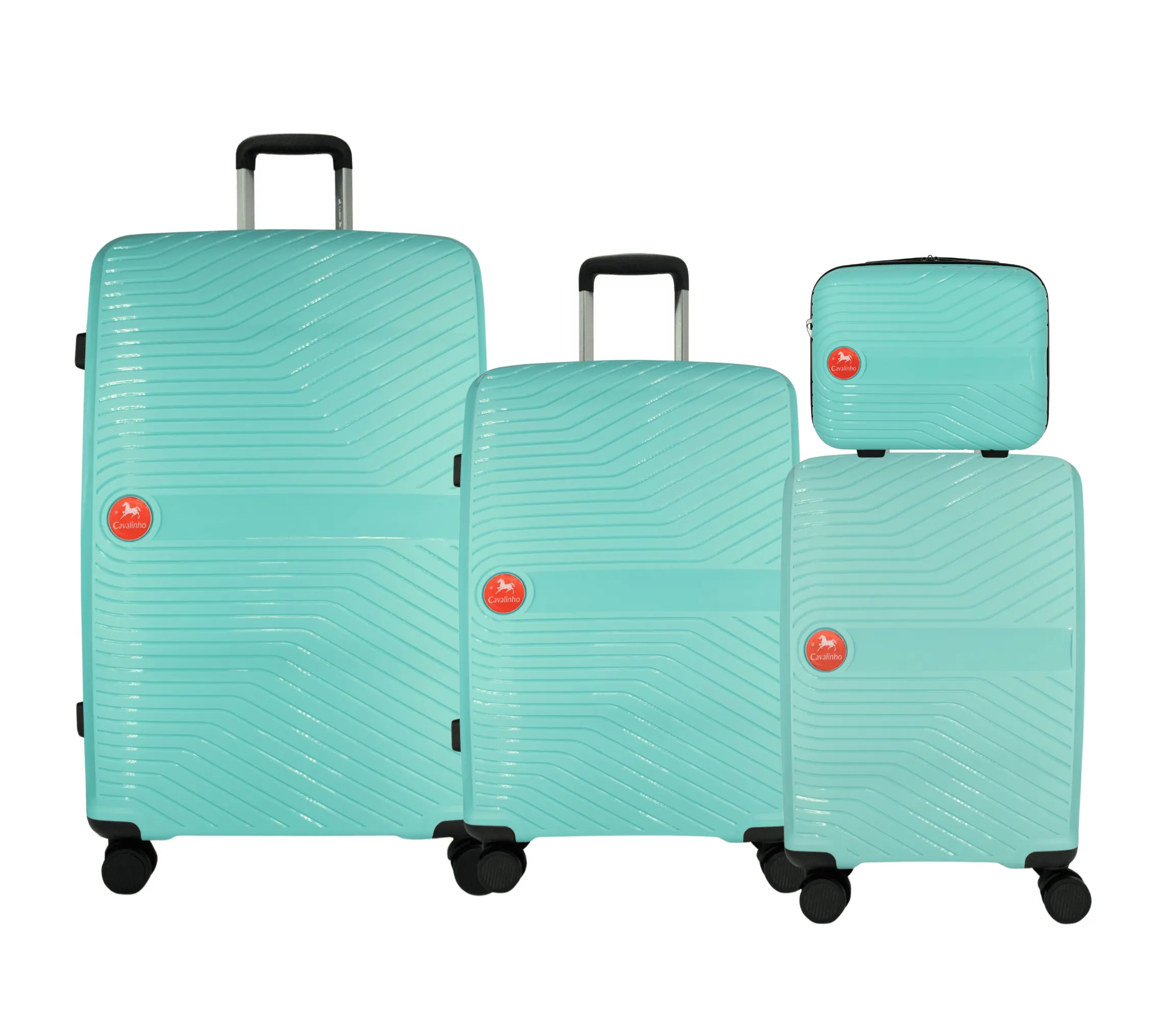 Colorful Hardside 4 Piece Luggage Set (15", 19", 24", 28")