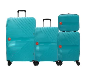 Colorful Hardside 4 Piece Luggage Set (15", 19", 24", 28")