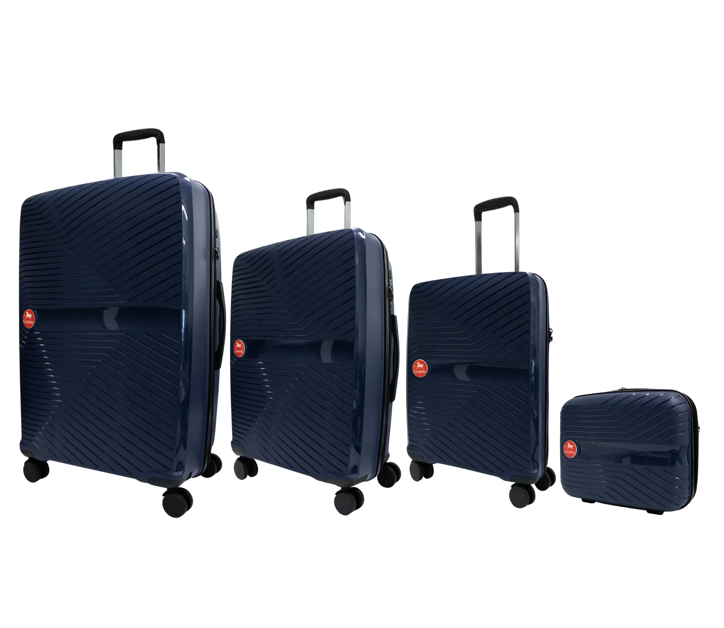 Colorful Hardside 4 Piece Luggage Set (15", 19", 24", 28")