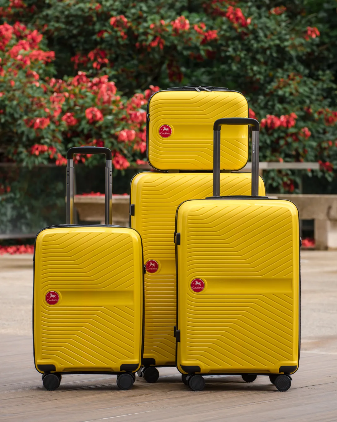 Colorful Hardside 4 Piece Luggage Set (15", 19", 24", 28")