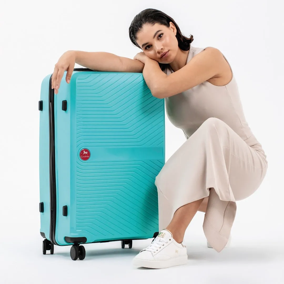 Colorful Hardside 4 Piece Luggage Set (15", 19", 24", 28")