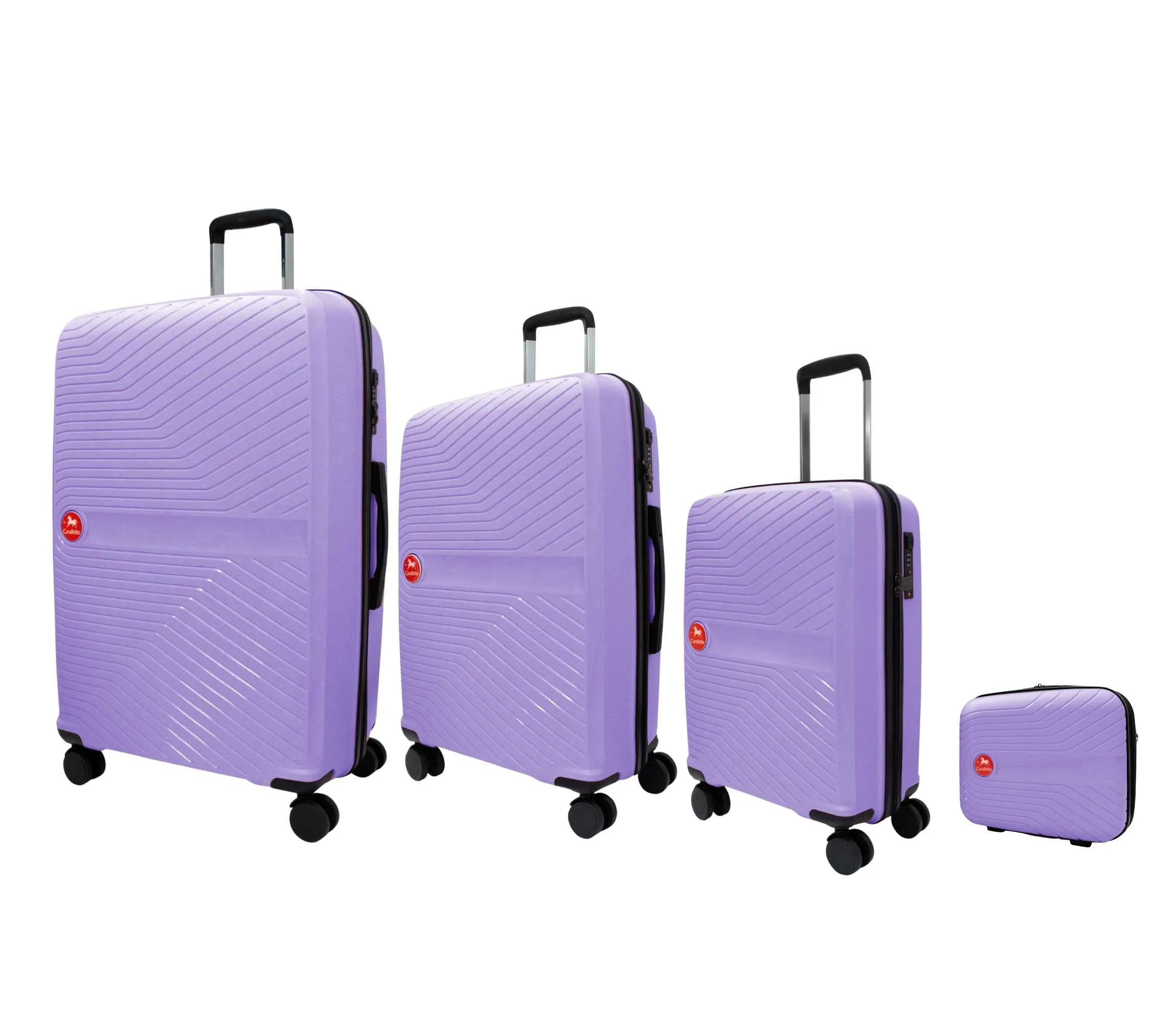 Colorful Hardside 4 Piece Luggage Set (15", 19", 24", 28")