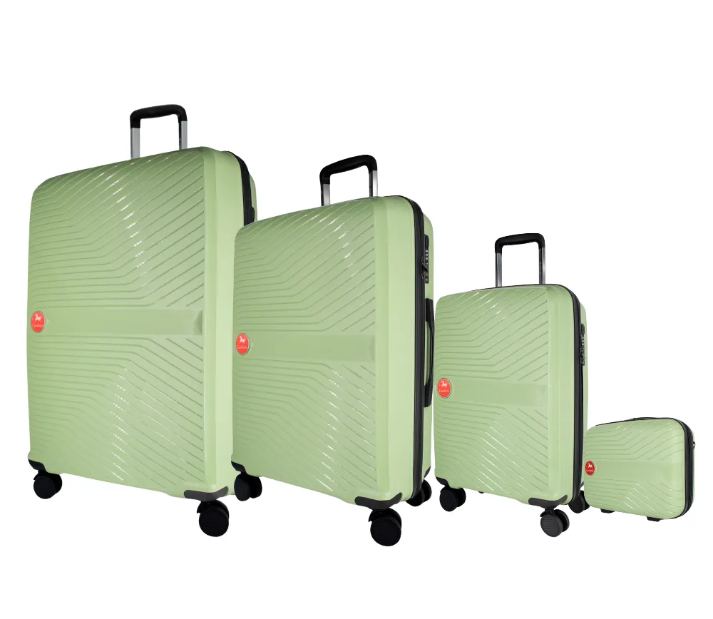 Colorful Hardside 4 Piece Luggage Set (15", 19", 24", 28")