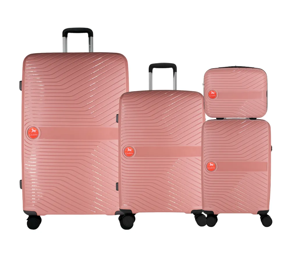 Colorful Hardside 4 Piece Luggage Set (15", 19", 24", 28")