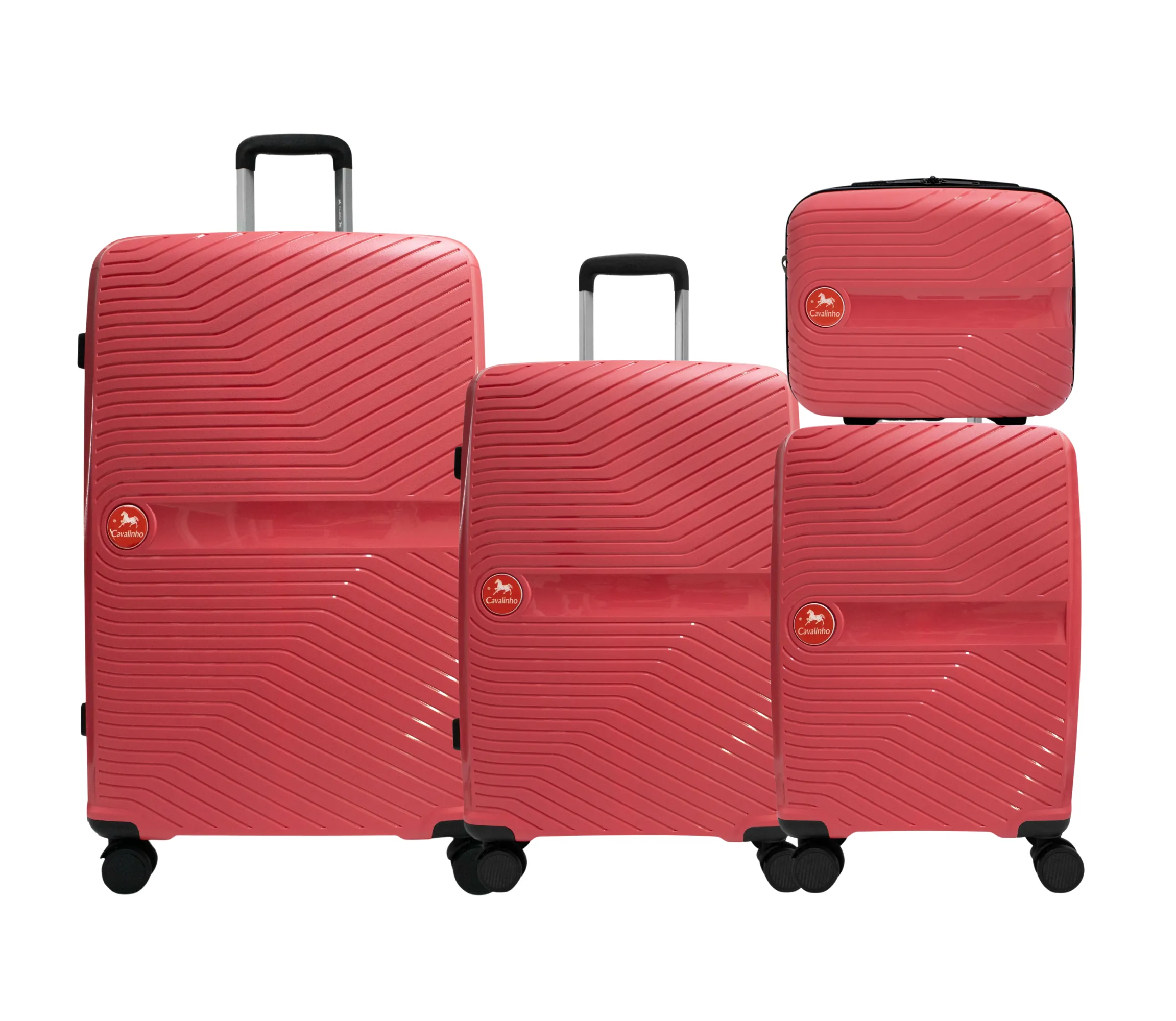 Colorful Hardside 4 Piece Luggage Set (15", 19", 24", 28")
