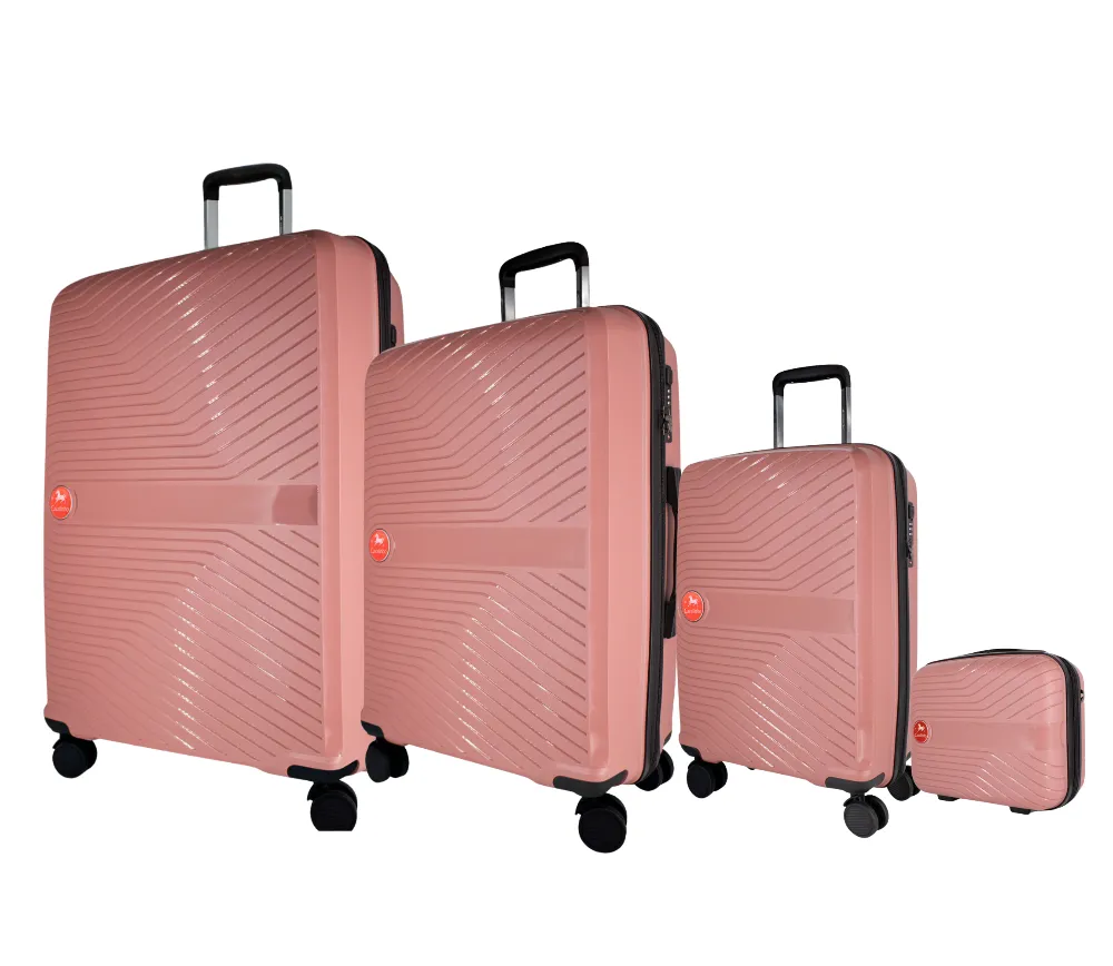 Colorful Hardside 4 Piece Luggage Set (15", 19", 24", 28")