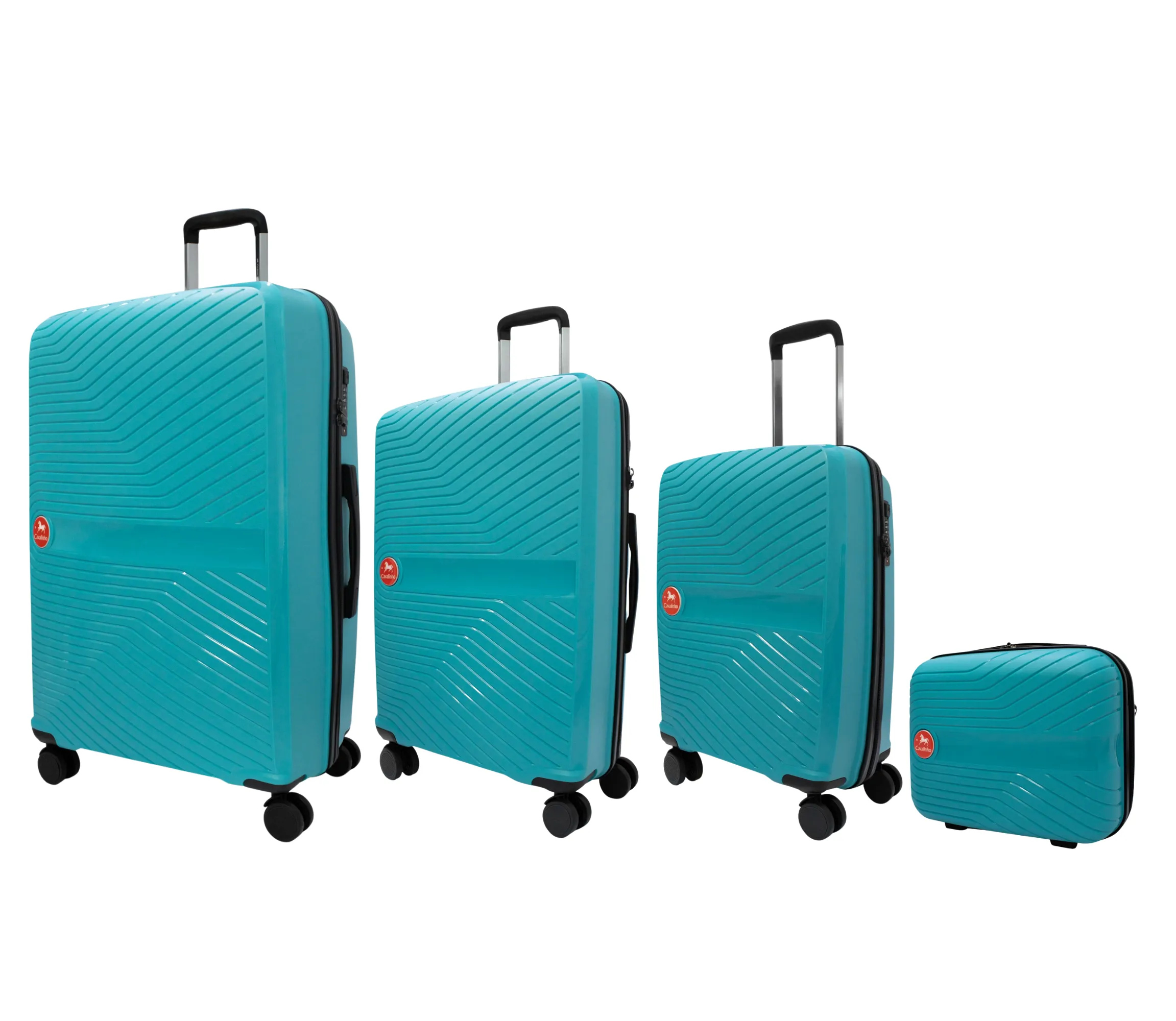 Colorful Hardside 4 Piece Luggage Set (15", 19", 24", 28")