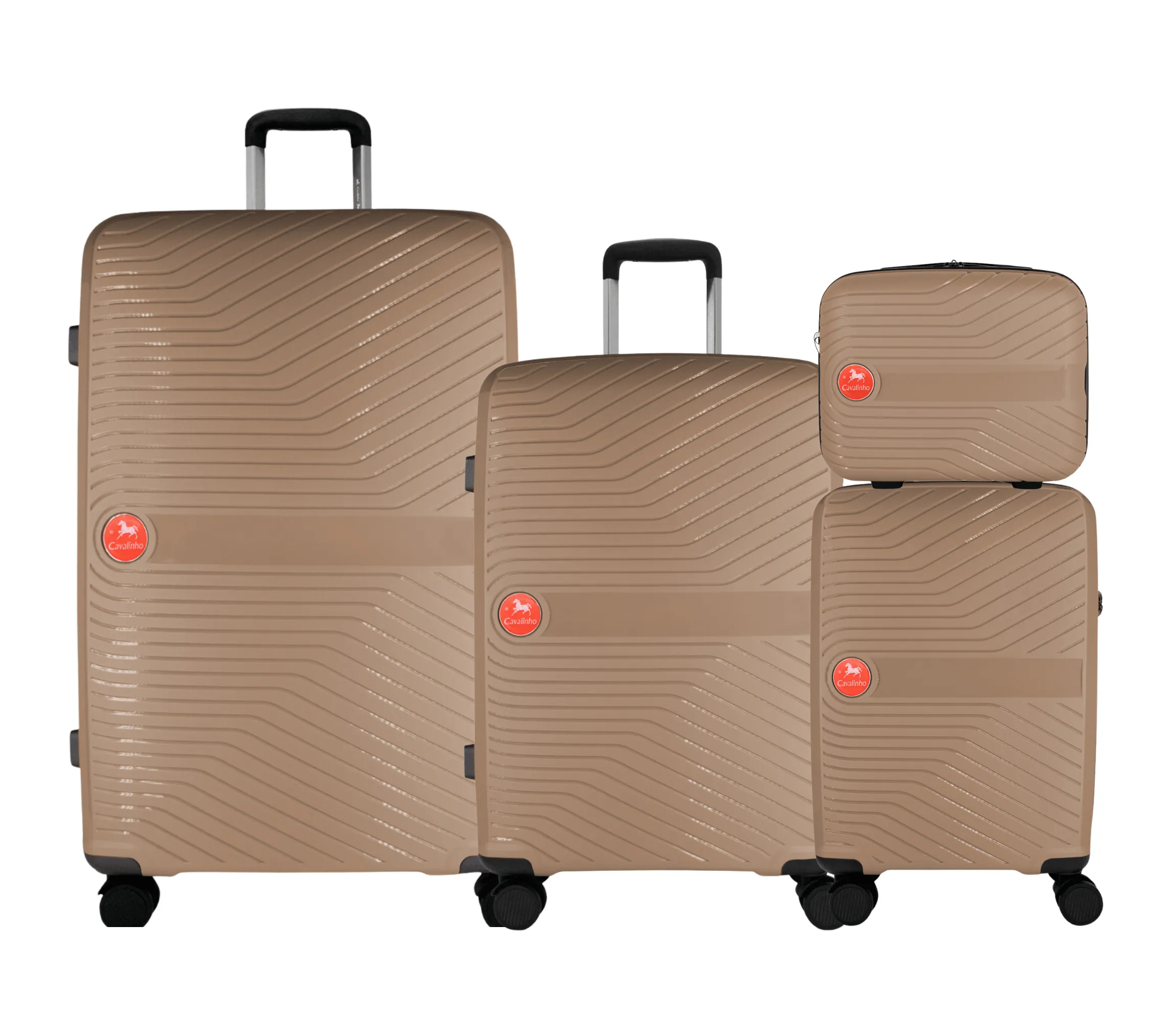 Colorful Hardside 4 Piece Luggage Set (15", 19", 24", 28")