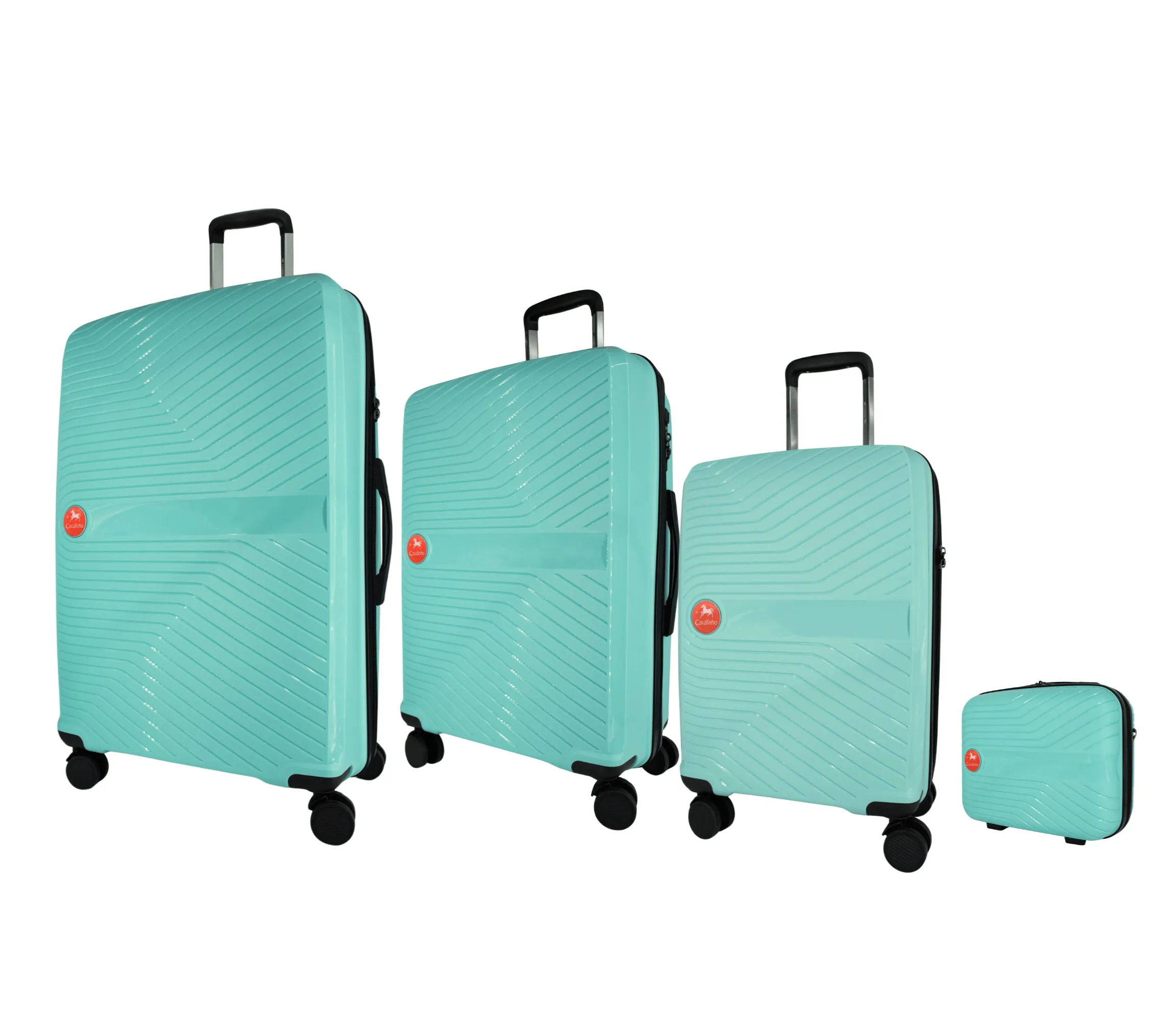 Colorful Hardside 4 Piece Luggage Set (15", 19", 24", 28")