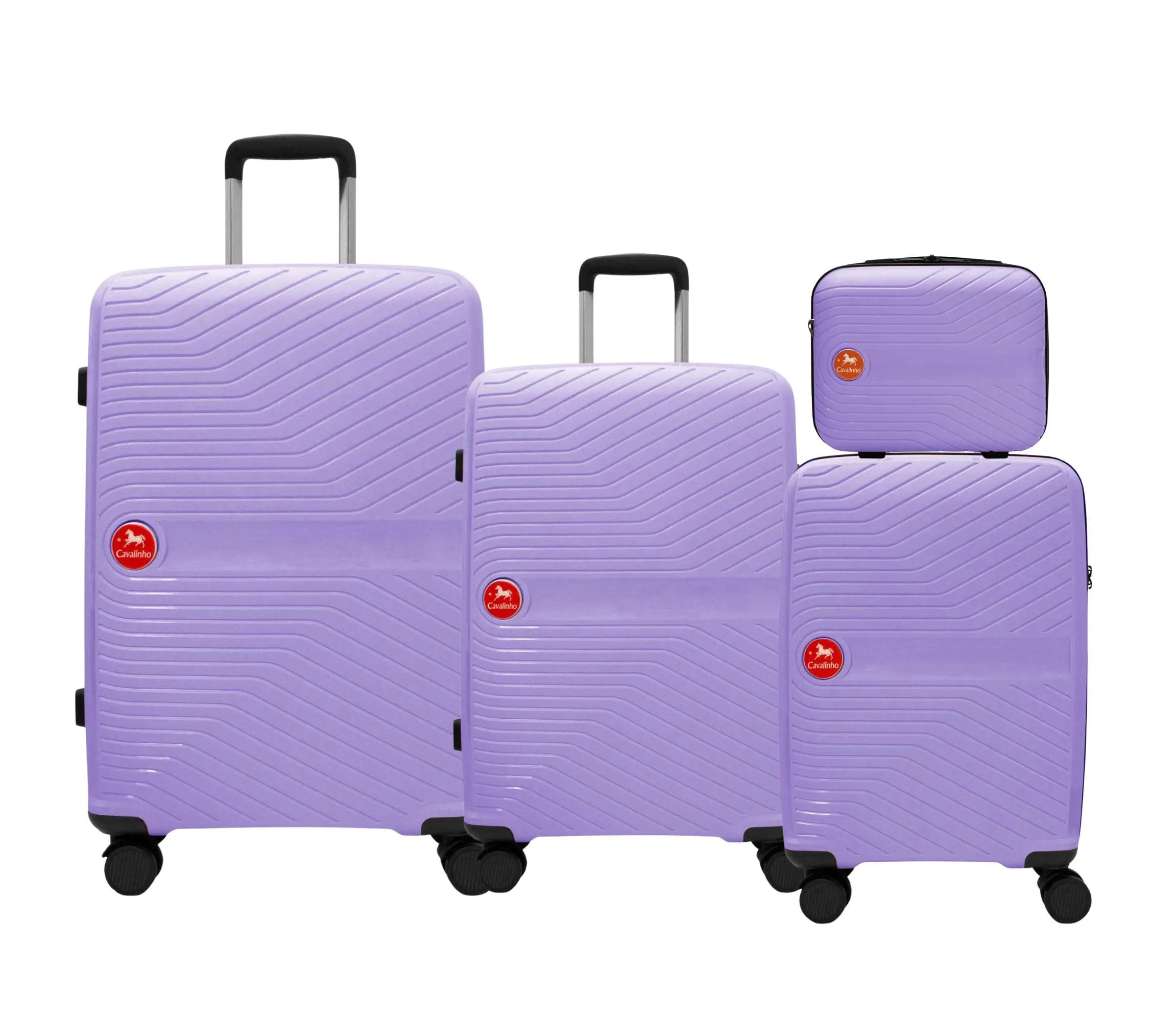 Colorful Hardside 4 Piece Luggage Set (15", 19", 24", 28")