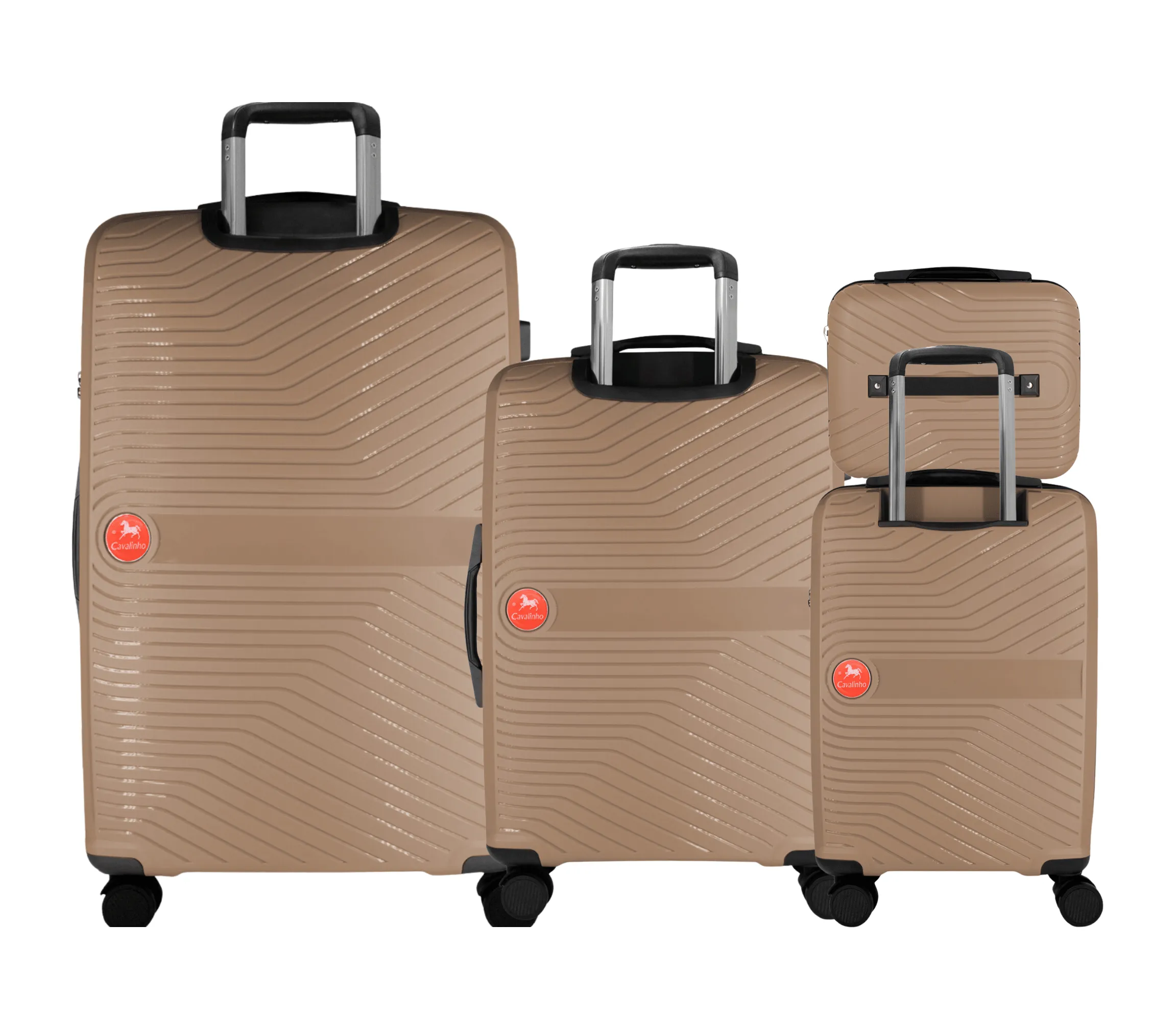 Colorful Hardside 4 Piece Luggage Set (15", 19", 24", 28")