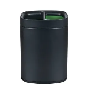 Dual 6 Litre Recycling Bin, Black