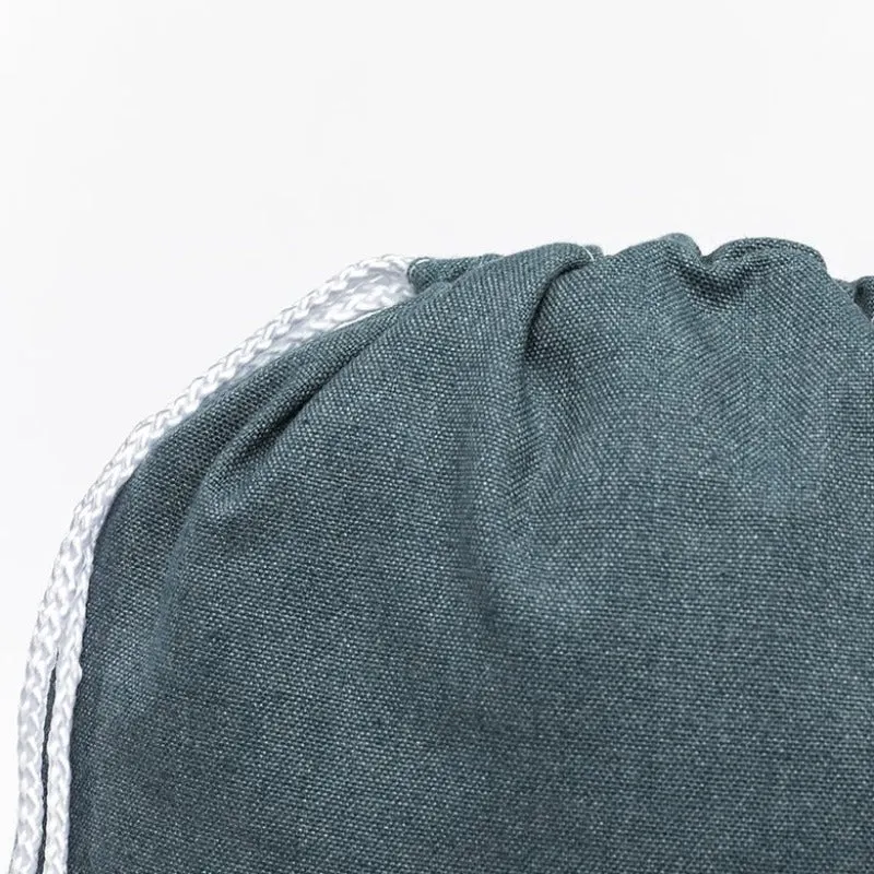 Earth Bag Drawstring, Navy (Upcycled Billboard Bags)