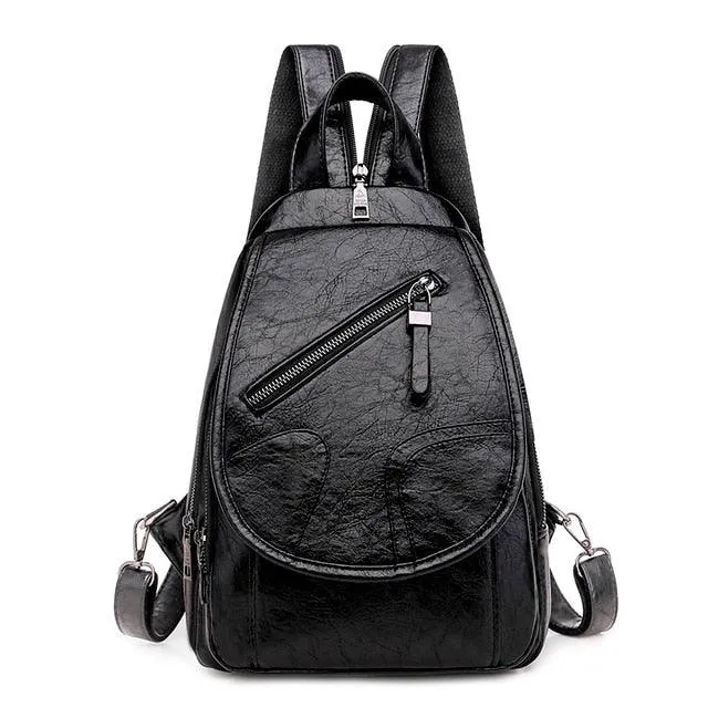 Eccentric PU Leather Backpack