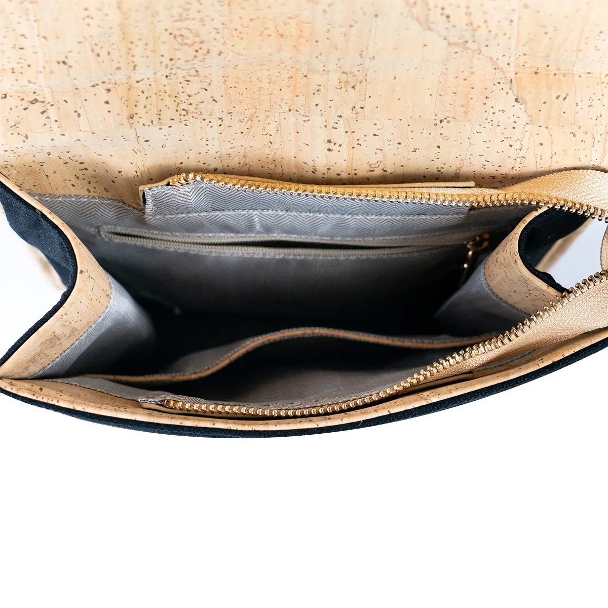 Eco-Friendly Small Cork and Canvas Backpack for Women