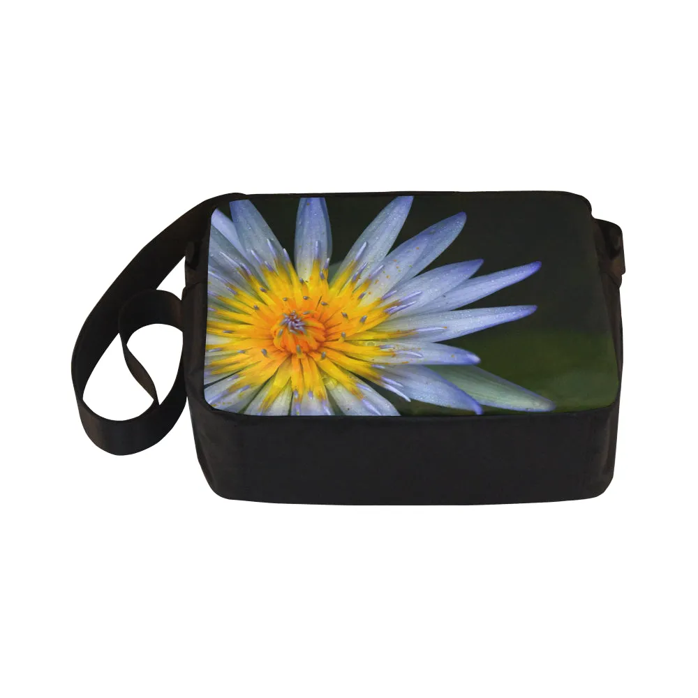 Electric Waterlily Cross-Body Shoulder Bag