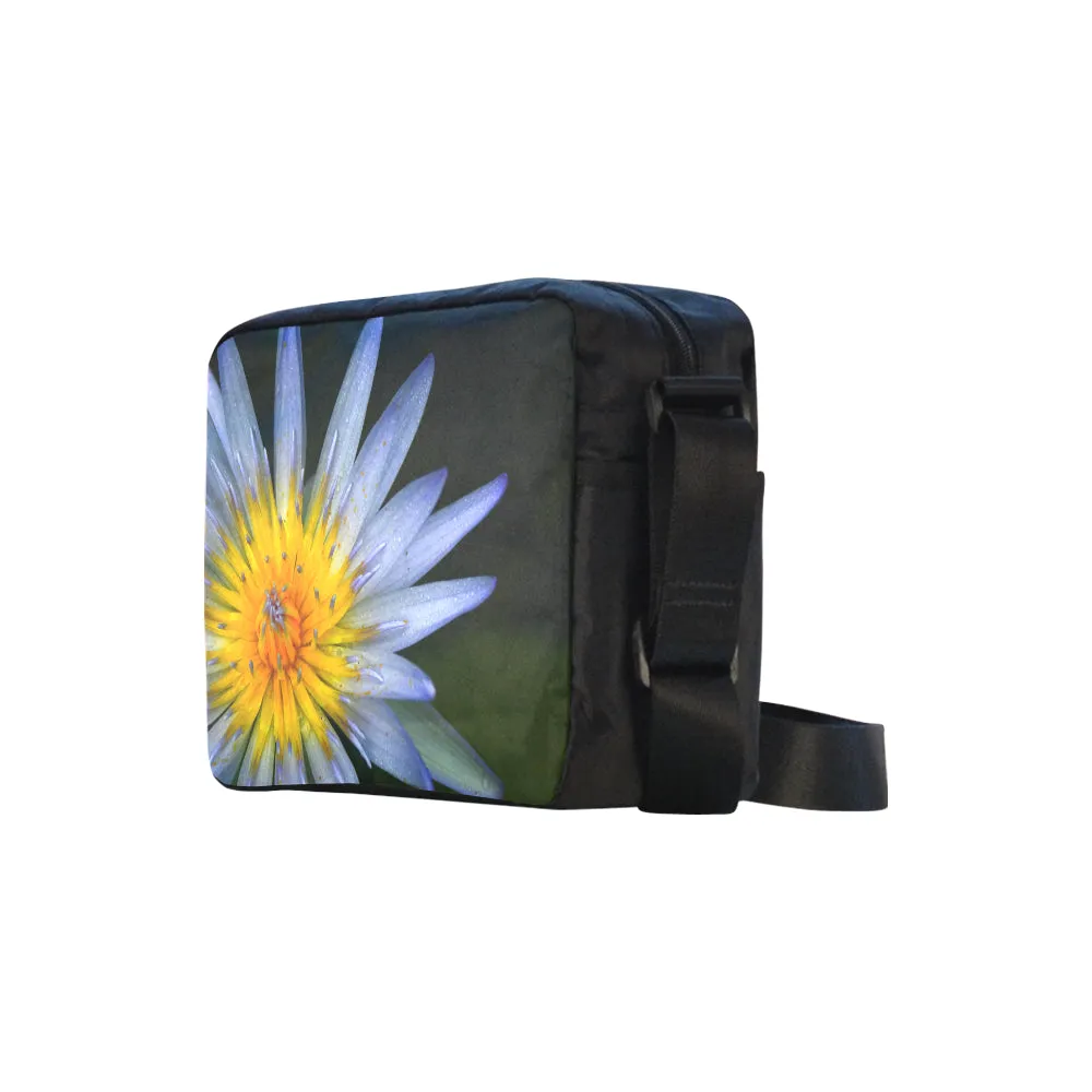 Electric Waterlily Cross-Body Shoulder Bag