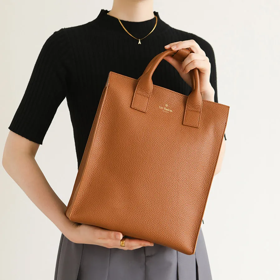 Functional Square Leather Backpack and Top Handle Handbag for Women