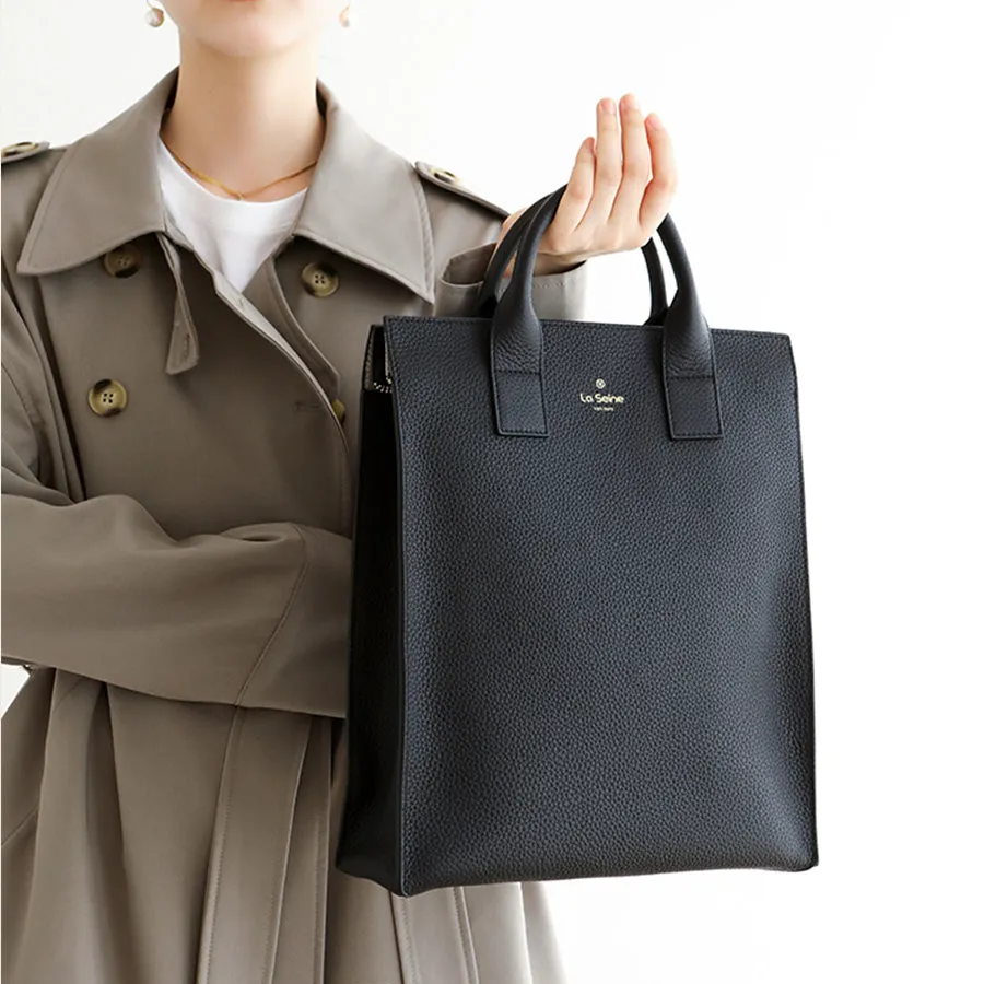 Functional Square Leather Backpack and Top Handle Handbag for Women