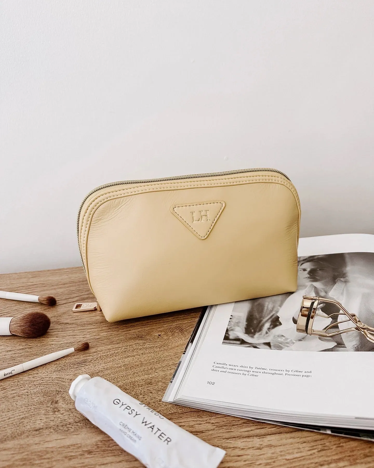 Greta Makeup Bag Lemon