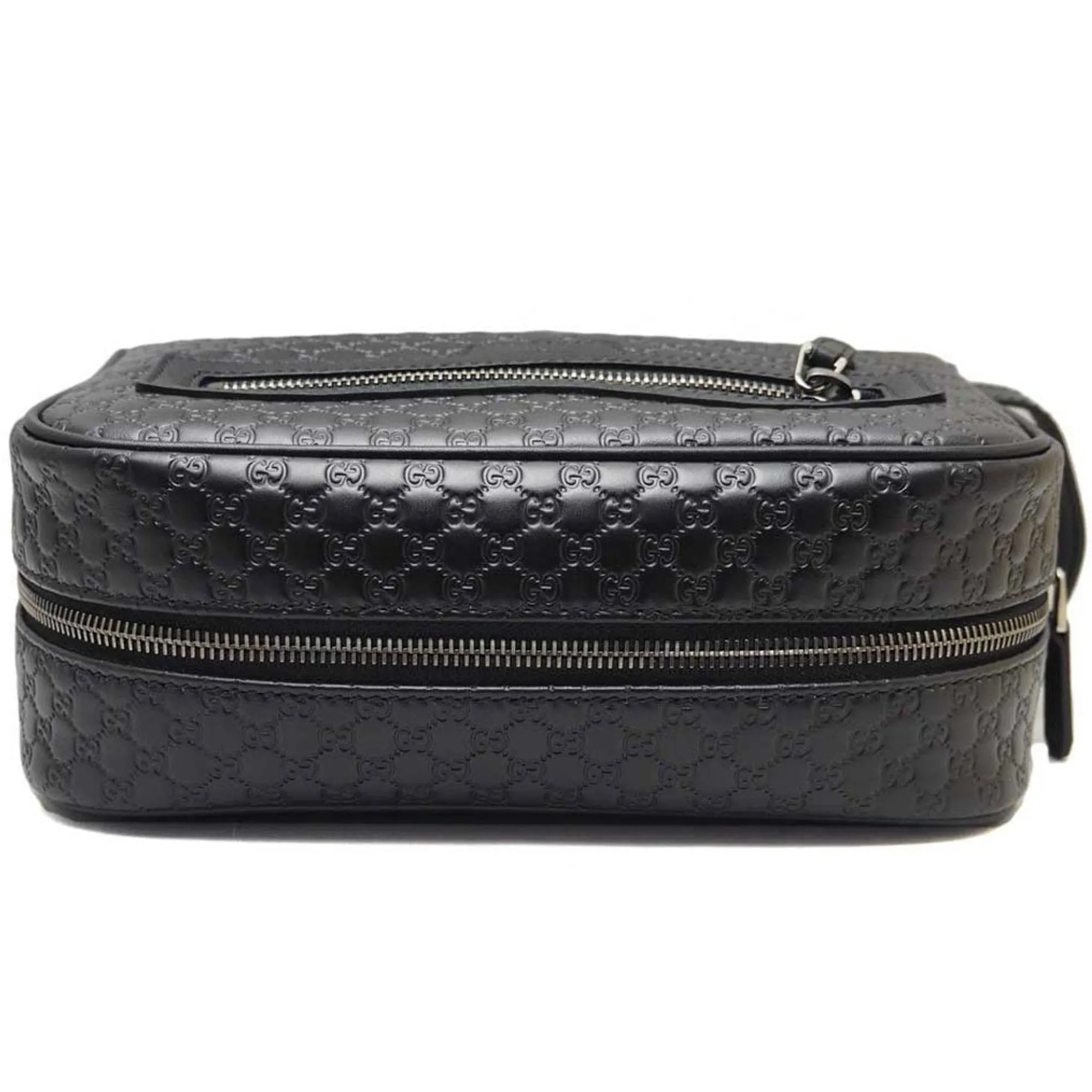 Gucci Mens Microguccissima Black Toiletry Bag