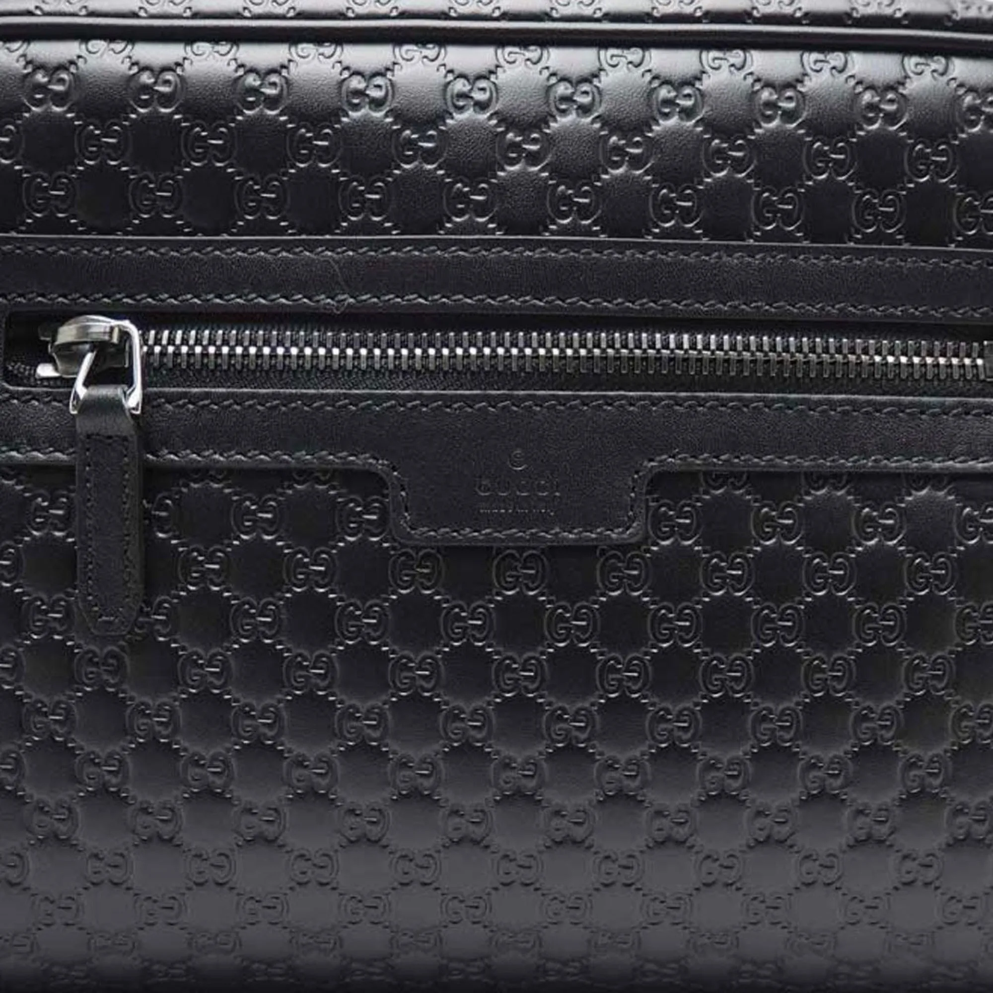 Gucci Mens Microguccissima Black Toiletry Bag
