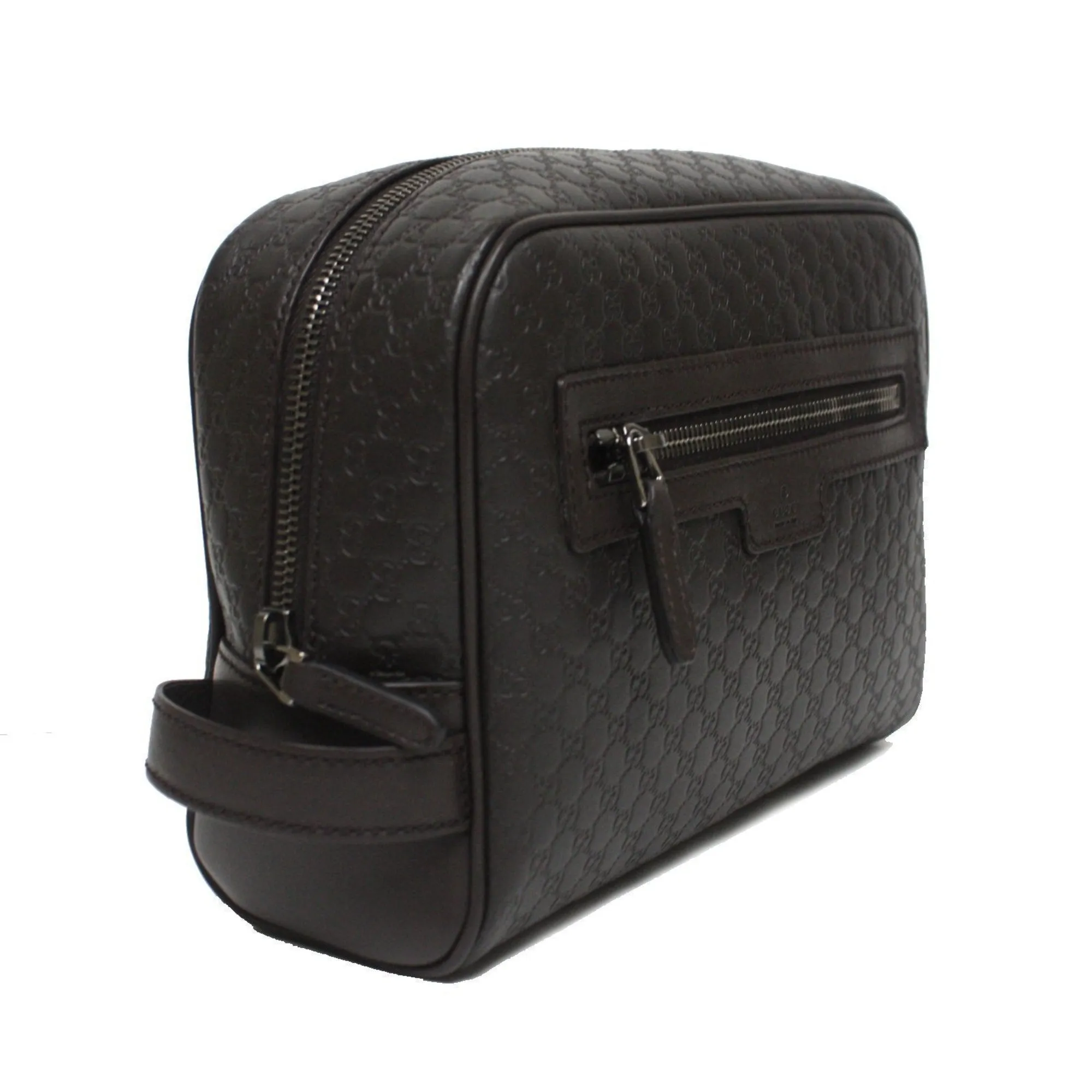 Gucci Mens Microguccissima Black Toiletry Bag