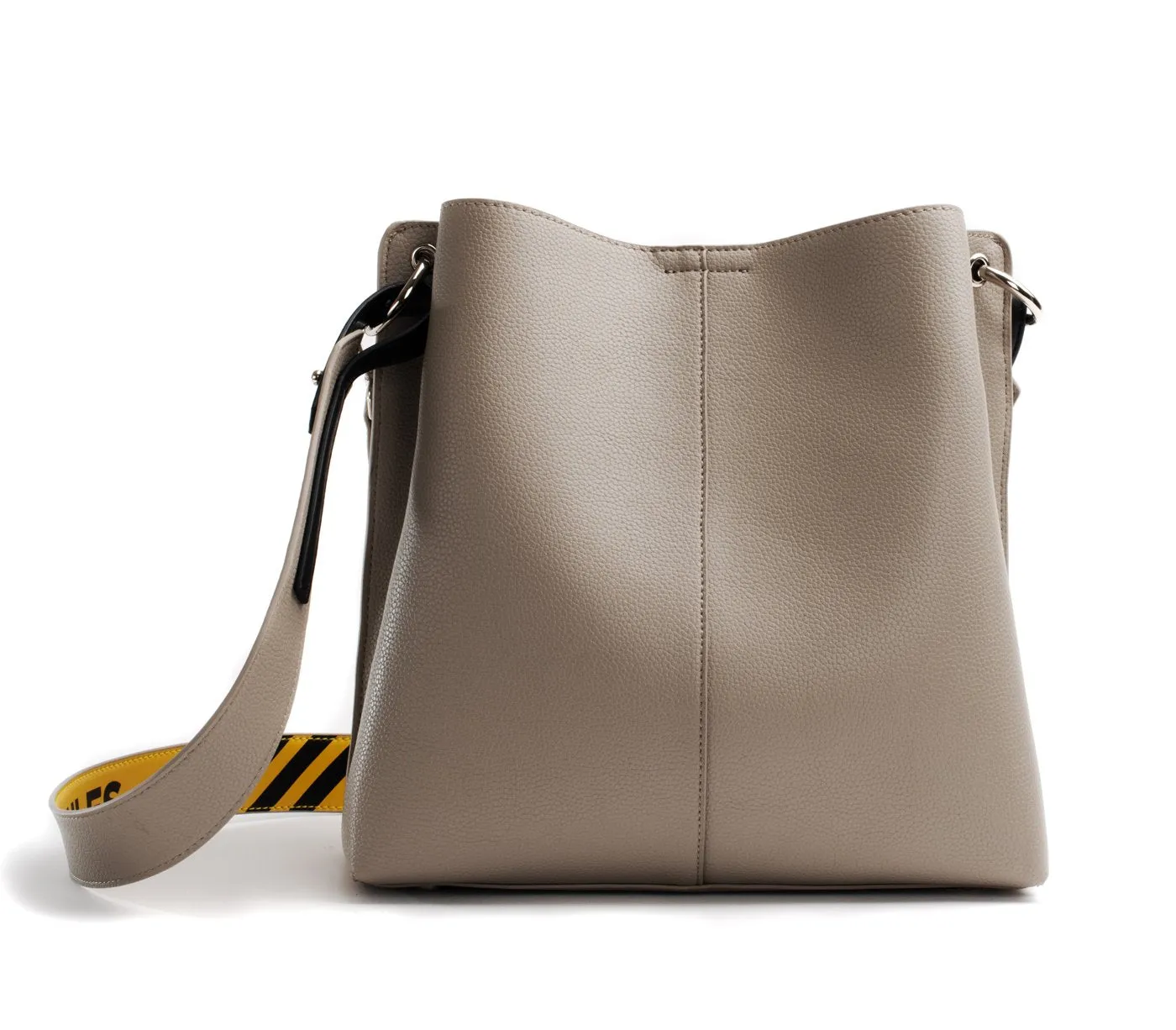Gunas New York Tabitha Grey Bucket Shoulder Bag