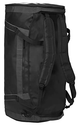 Helly Hansen Duffel 2 Water Resistant Packable Bag with Optional Backpack Straps, 70-liter (Meduim), 990 Black