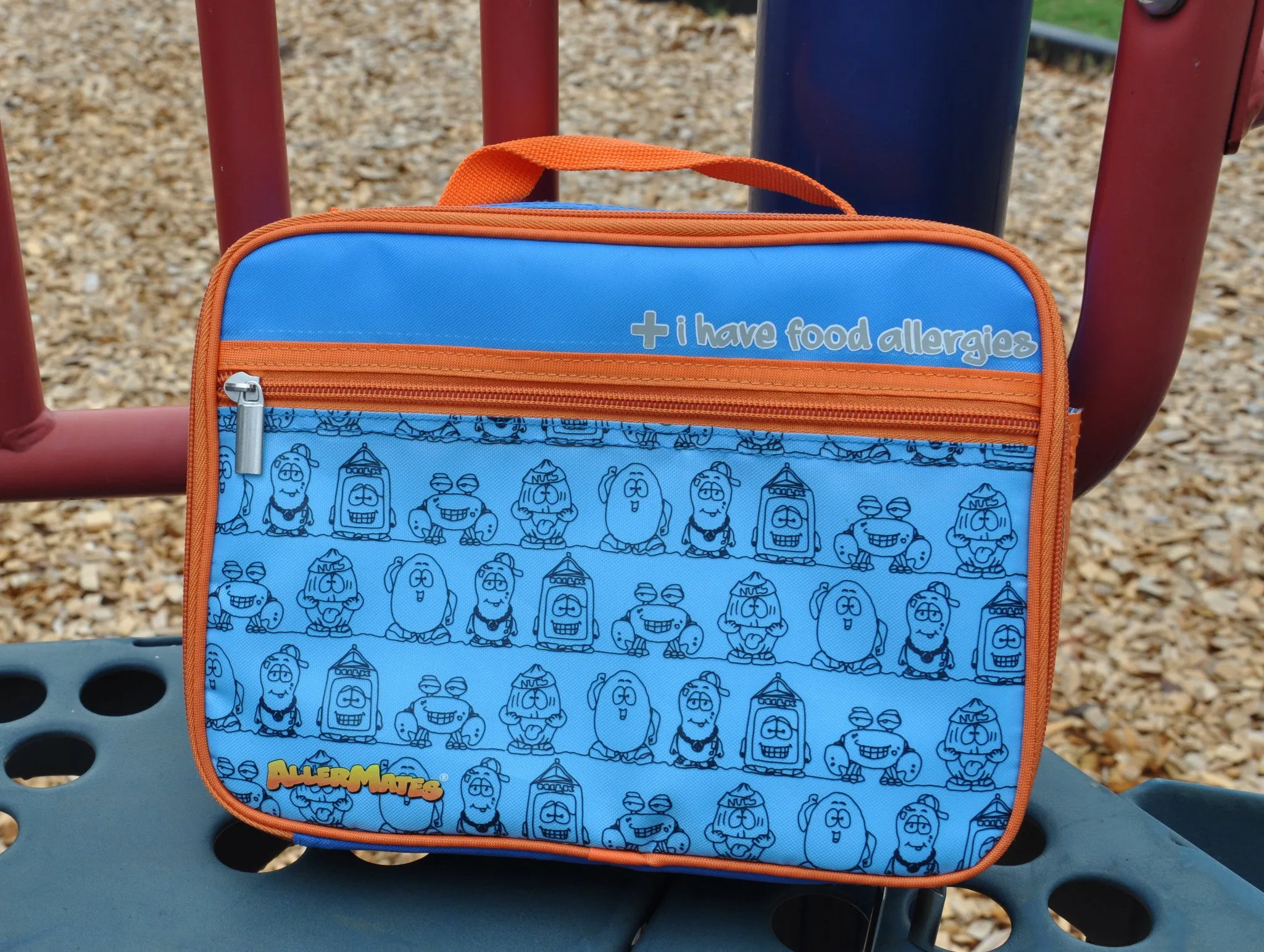 I Have Allergies Eco Friendly Lunch Bag: BLUE