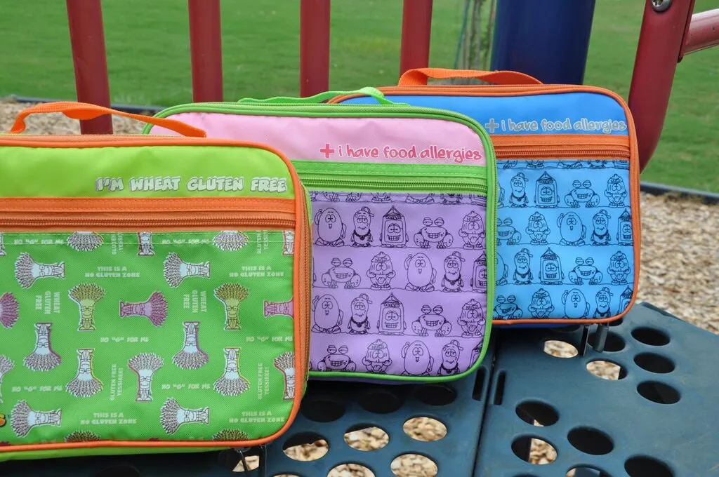 I Have Allergies Eco Friendly Lunch Bag: BLUE