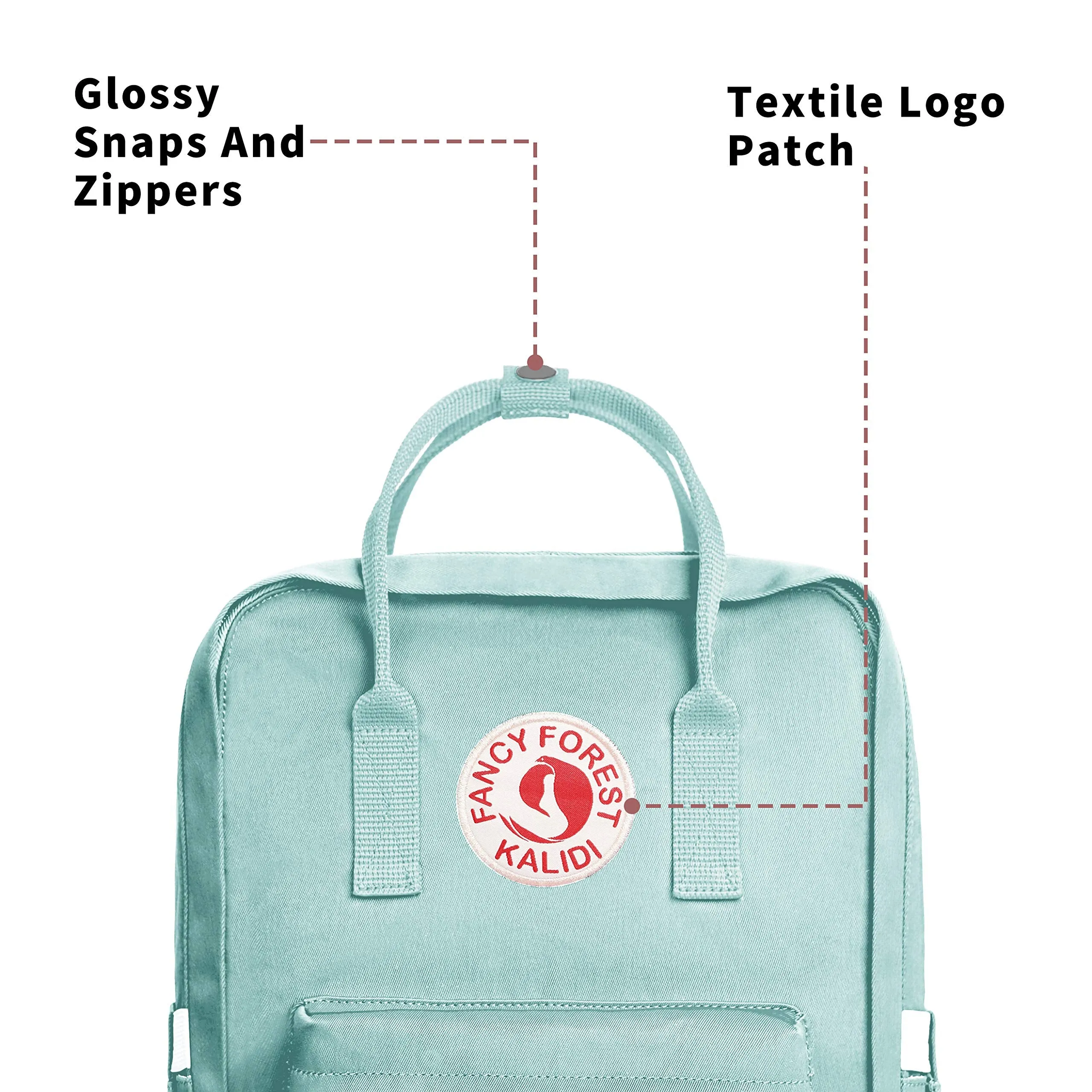 KALIDI Casual Backpack for Women,15 Inches Laptop Classic Backpack Camping Rucksack Travel Outdoor Daypack College School Bag (Mint Green)