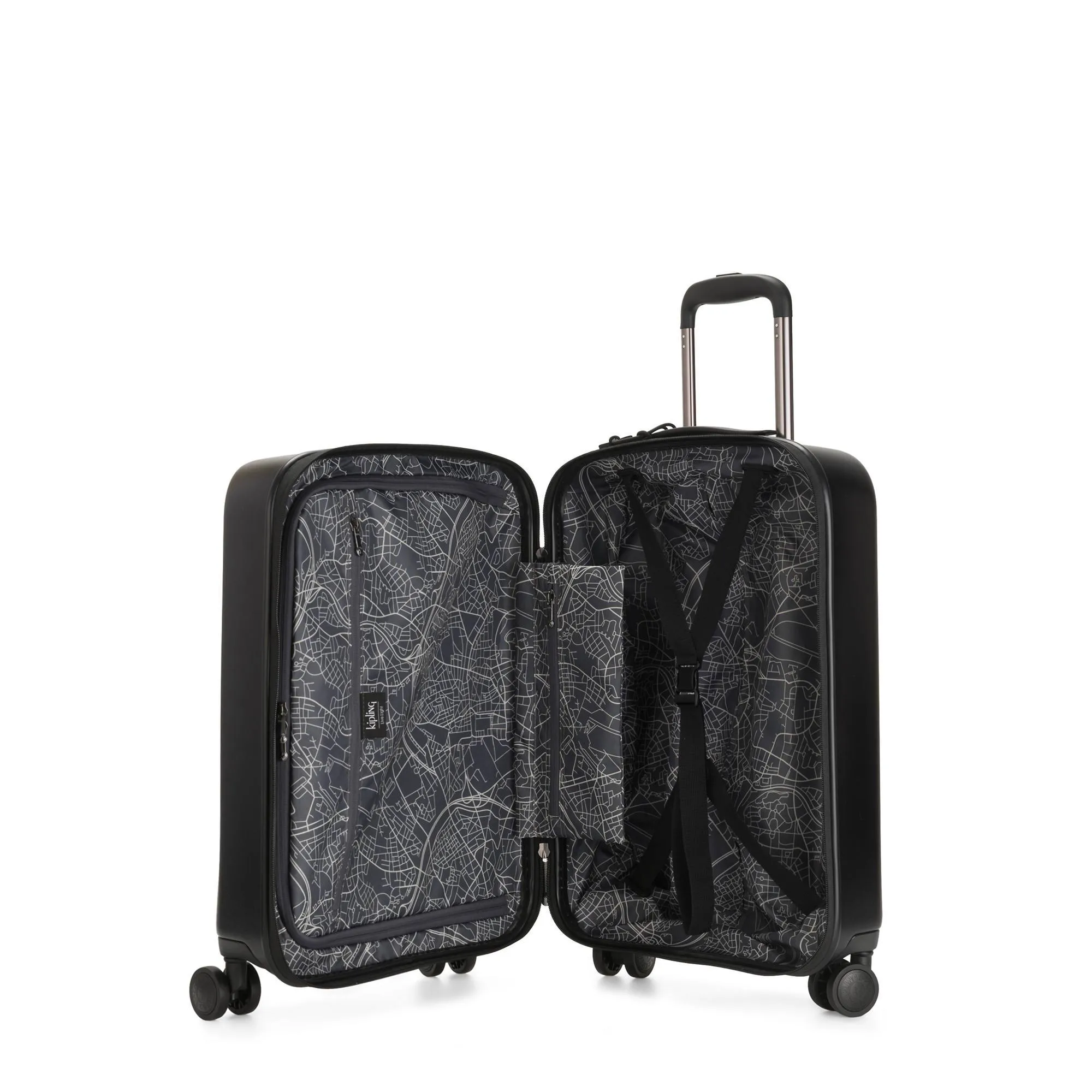 Kipling Curiosity Small 4 Wheeled Rolling Luggage - Black Noir